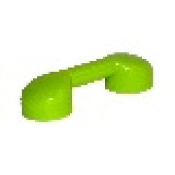 Bar 1 x 3 with 2 Stud Receptacles (Radio Handle / Telephone Handset) - Lime