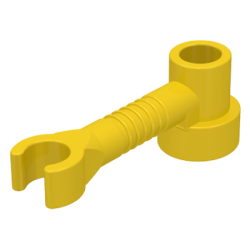 Bar 1 x 3 with Clip and Stud Holder (Robot Arm) - Yellow