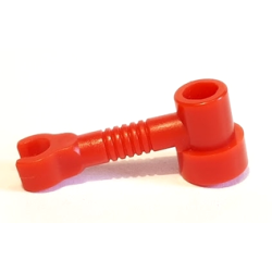 Bar 1 x 3 with Clip and Stud Holder (Robot Arm) - Red