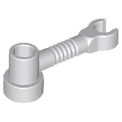 Bar 1 x 3 with Clip and Stud Holder (Robot Arm) - Light Bluish Gray