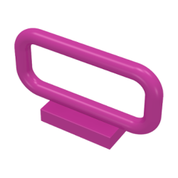 Bar 1 x 4 x 2 - Dark Pink
