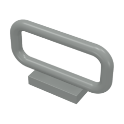 Bar 1 x 4 x 2 - Light Gray