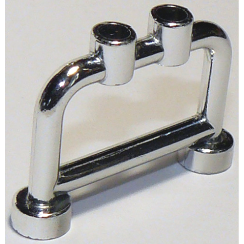Деталь LEGO 4083 Bar 1 x 4 x 2 with Open Studs - Chrome Silver