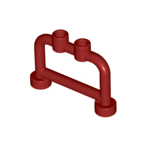 Деталь LEGO 4083 Bar 1 x 4 x 2 with Open Studs - Dark Red