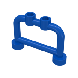 Bar 1 x 4 x 2 with Open Studs - Blue