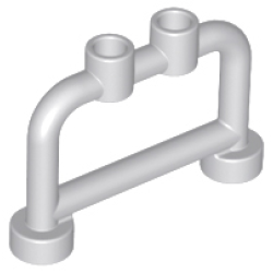 Bar 1 x 4 x 2 with Open Studs - Light Bluish Gray