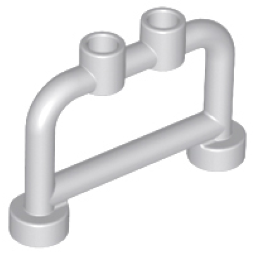 Деталь LEGO 4083 Bar 1 x 4 x 2 with Open Studs - Light Bluish Gray