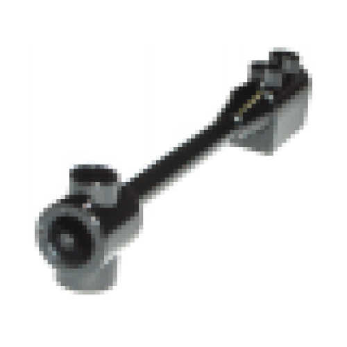 Деталь LEGO 30359b Bar 1 x 8 with Brick 1 x 2 Curved Top End (Axle Holder Inside Small End) - Black