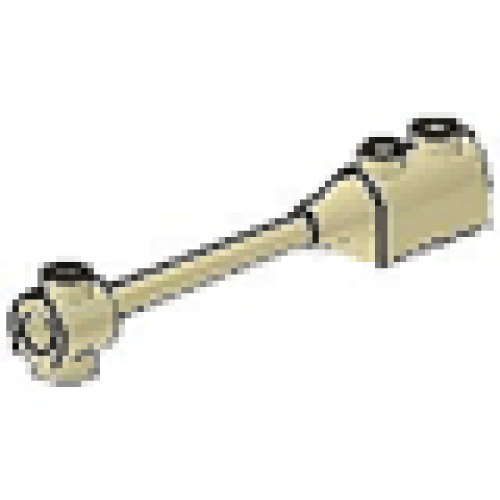 Деталь LEGO 30359 Bar 1 x 8 with Brick 1 x 2 Curved Top End (Undetermined Type) - Tan