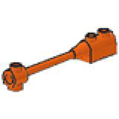 Деталь LEGO 30359 Bar 1 x 8 with Brick 1 x 2 Curved Top End (Undetermined Type) - Orange