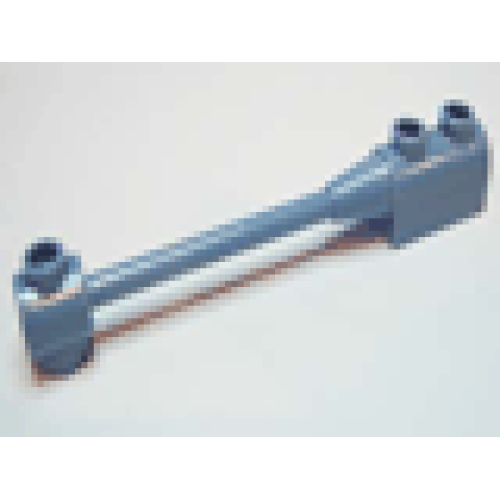 Деталь LEGO 30359 Bar 1 x 8 with Brick 1 x 2 Curved Top End (Undetermined Type) - Sand Blue