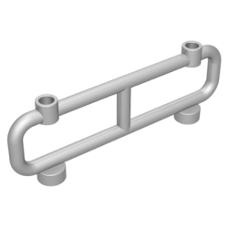 Bar 1 x 8 x 2 - Metallic Silver