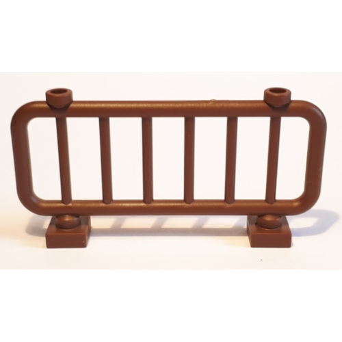 Деталь LEGO 2583 Bar 1 x 8 x 3 Grille (Fence) - Brown