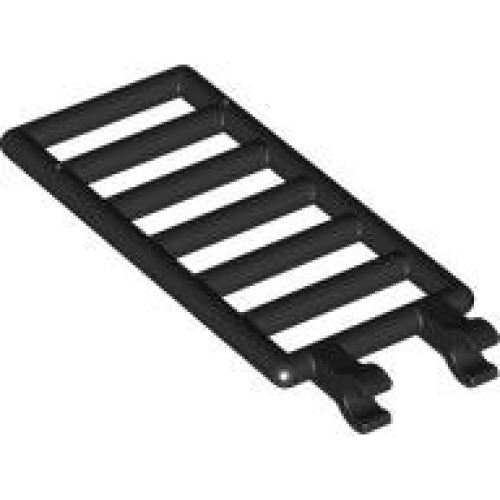 Деталь LEGO 5630 Bar 7 x 3 with 2 Open O Clips (Ladder) - Black