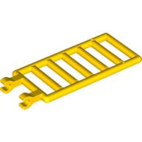 Деталь LEGO 5630 Bar 7 x 3 with 2 Open O Clips (Ladder) - Yellow