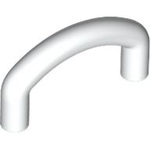 Деталь LEGO 7052 Bar Curved with Angled Ends 1L - White
