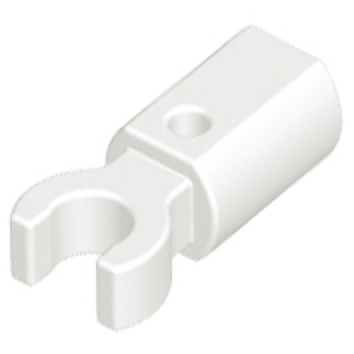 Деталь LEGO 11090 Bar Holder with Clip - White