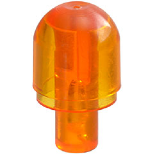 Деталь LEGO 58176 Bar with Light Bulb Cover (Bionicle Barraki Eye) - Trans-Orange