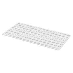 Baseplate 8 x 16 - White