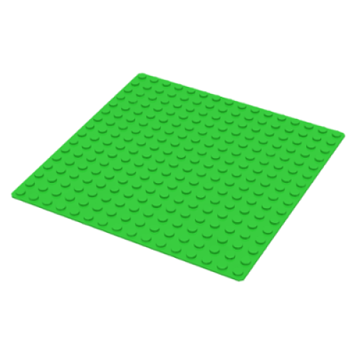 Деталь LEGO 3867 Baseplate 16 x 16 - Bright Green