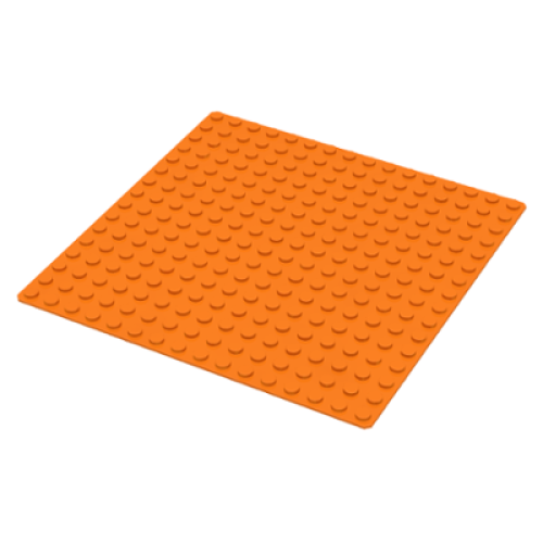 Деталь LEGO 3867 Baseplate 16 x 16 - Orange