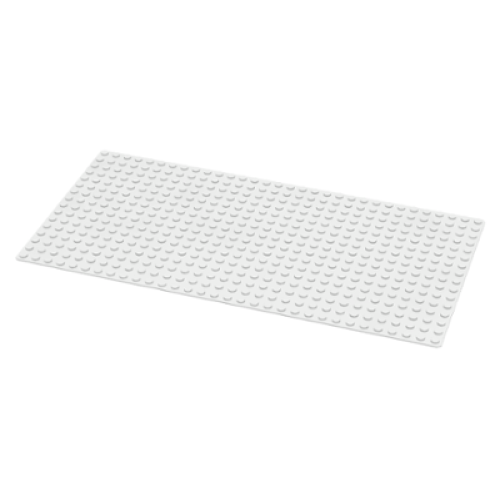 Деталь LEGO 3857 Baseplate 16 x 32 - White