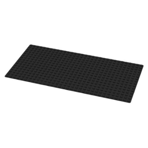 Деталь LEGO 3857 Baseplate 16 x 32 - Black