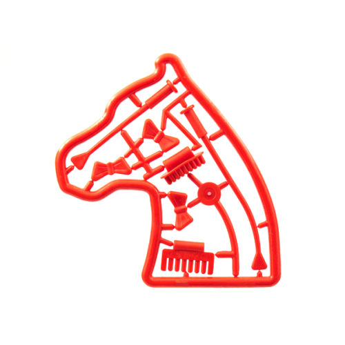 Деталь LEGO 30112 Belville Accessories - Complete Sprue - Horse Tack - Red