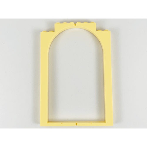 Деталь LEGO 33240 Belville Wall, Door Frame Arched Swivel 1 x 10 x 12 - Light Yellow