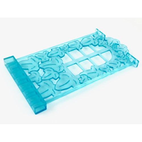 Деталь LEGO 33217 Belville Wall, Ivy Wall with Window 1 x 8 x 12 - Trans-Light Blue