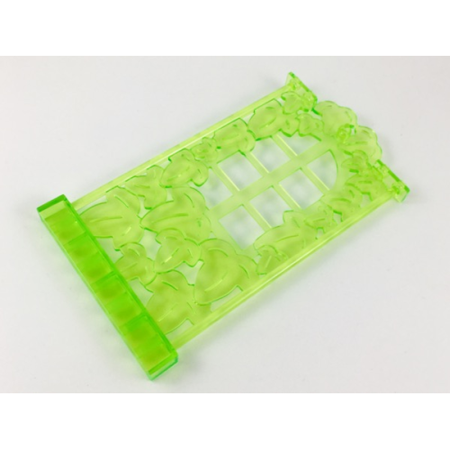 Деталь LEGO 33217 Belville Wall, Ivy Wall with Window 1 x 8 x 12 - Trans-Light Bright Green