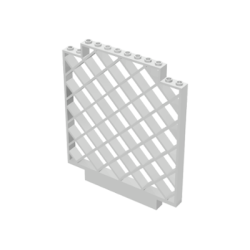 Belville Wall, Lattice 12 x 1 x 12 Square - White