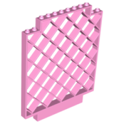 Belville Wall, Lattice 12 x 1 x 12 Square - Bright Pink