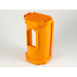 Belville Wall, Tower with Window - Medium Orange