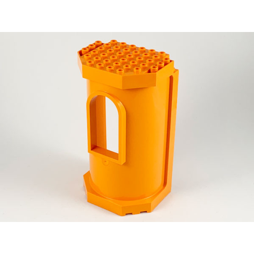Деталь LEGO 33213 Belville Wall, Tower with Window - Medium Orange