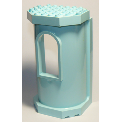 Belville Wall, Tower with Window - Aqua