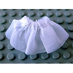 Belville, Clothes Skirt Short, Sheer (Undetermined Type) - White