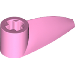 Bionicle 1 x 3 Tooth with Axle Hole (Bohrok Eye) - Bright Pink