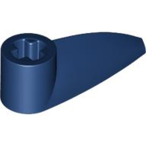 Деталь LEGO x346 Bionicle 1 x 3 Tooth with Axle Hole (Bohrok Eye) - Dark Blue