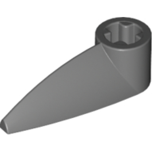 Деталь LEGO x346 Bionicle 1 x 3 Tooth with Axle Hole (Bohrok Eye) - Dark Bluish Gray