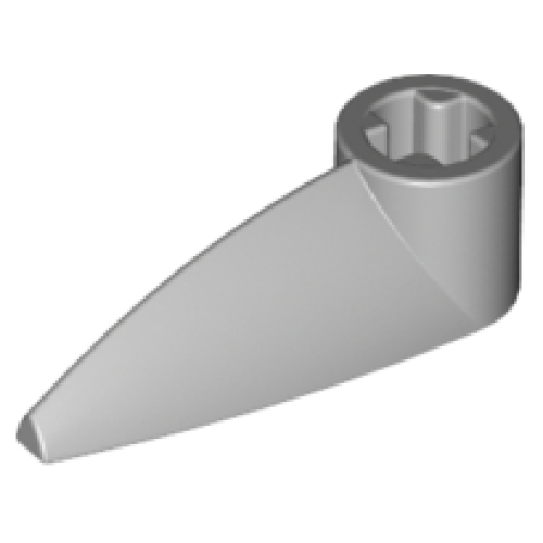 Деталь LEGO x346 Bionicle 1 x 3 Tooth with Axle Hole (Bohrok Eye) - Light Bluish Gray