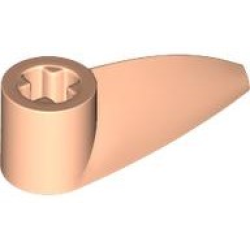 Bionicle 1 x 3 Tooth with Axle Hole (Bohrok Eye) - Light Nougat