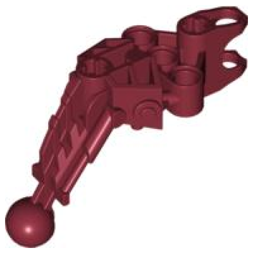 Деталь LEGO 60900 Bionicle Arm / Leg Upper Section (Solek) - Dark Red