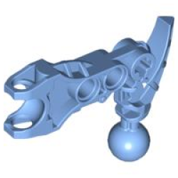 Bionicle Arm Av-Matoran with Ball Joint and Ball Socket - Medium Blue