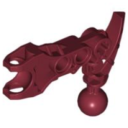 Bionicle Arm Av-Matoran with Ball Joint and Ball Socket - Dark Red