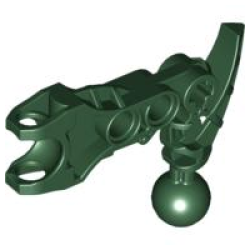 Bionicle Arm Av-Matoran with Ball Joint and Ball Socket - Dark Green