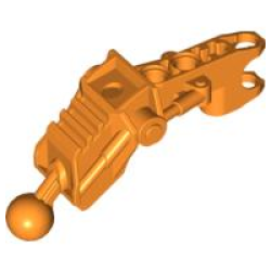 Bionicle Av-Matoran Leg Section with Ball Joint and Ball Socket - Orange Bionicle Av-Matoran Leg Section with Ball Joint and Ball Socket - Orange