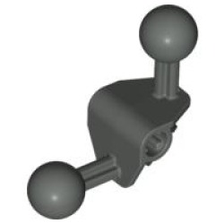Bionicle Ball Joint 4 x 4 x 2 90 degrees with 2 Ball Joint and Axle Hole - Dark Gray Bionicle Ball Joint 4 x 4 x 2 90 degrees with 2 Ball Joint and Axle Hole - Dark Gray