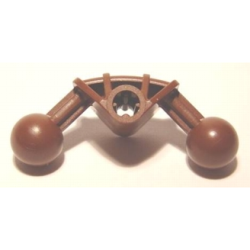 Деталь LEGO 41670 Bionicle Ball Joint 4 x 4 x 2 90 degrees with 2 Ball Joint and Axle Hole - Brown