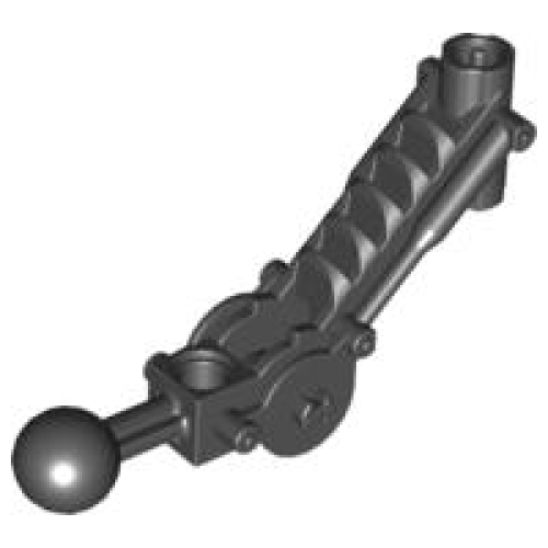 Деталь LEGO x240 Bionicle Ball Joint 5 x 7 Arm with Dual Axle Hole at 90 degrees - Black